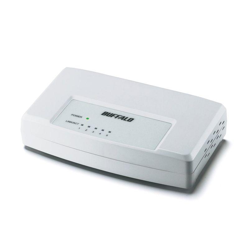非常に良い】BUFFALO 10M/100MスイッチングHub 5ポートコンパクト