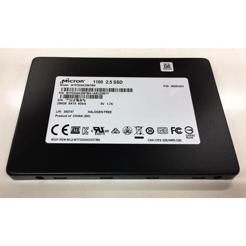 Micron マイクロン SSD 256GB 3D TLC NAND SATA 6Gbps 7mm厚