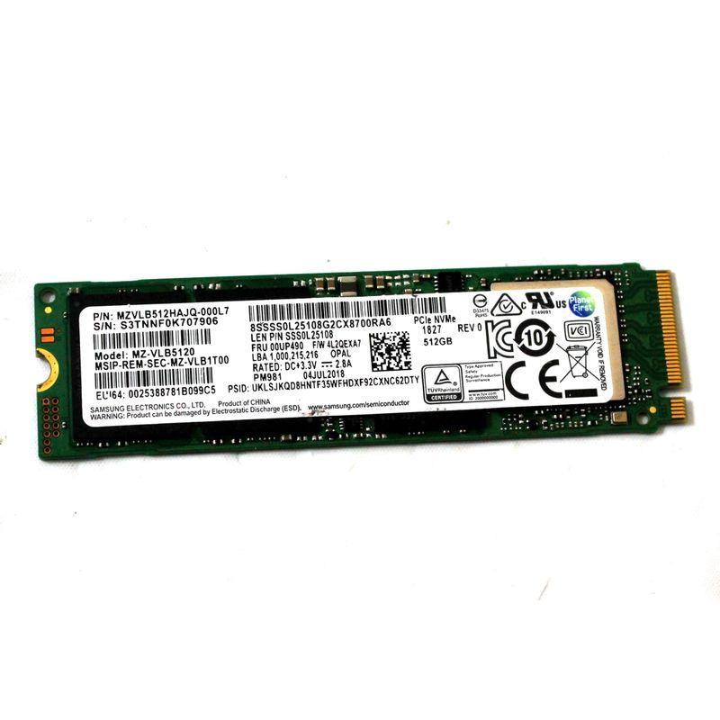 MZVLB512HAJQ-000L7 512GB NVMe SSD 00UP490 : スカーレット2021