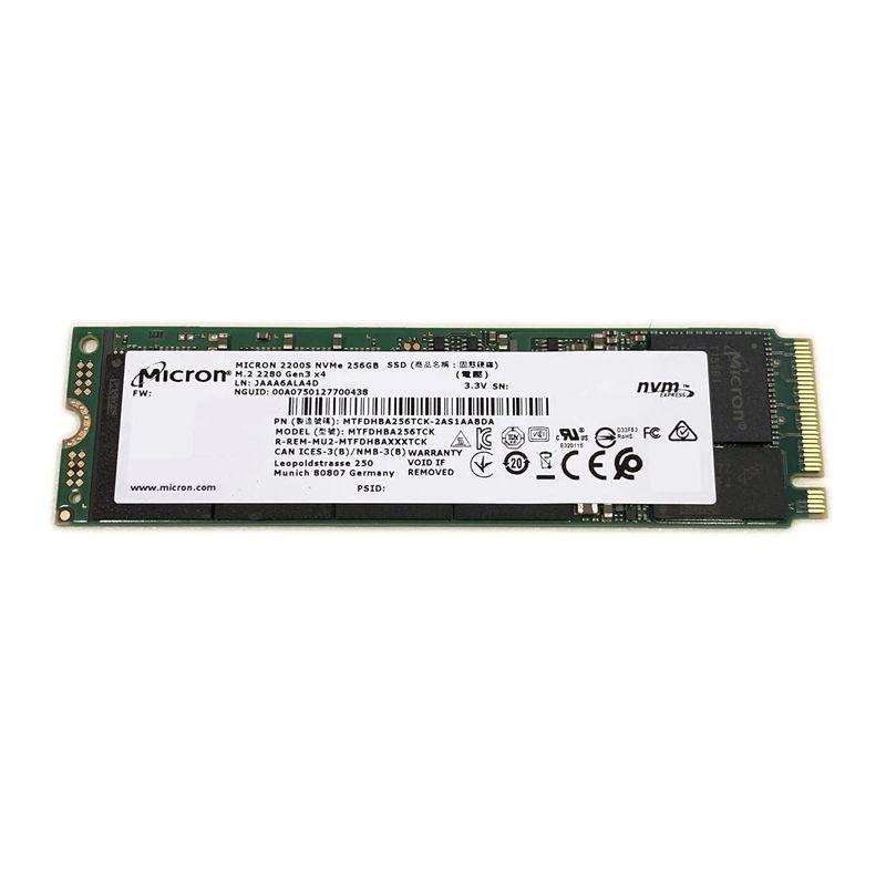 動作確認済み 2枚セット Micron NVMe 256GB SSD Generic Micron SSD 256GB 2200S M.2 2280 80mm NVMe PCIe Gen3 x4