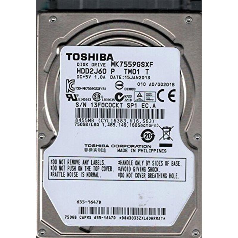 mk7559gsxf hdd2j60?P tm01?T Mac???655???1647dフィリピンToshiba 750