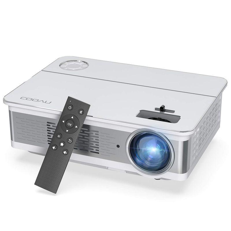 COOAU プロジェクター 6500lm 1080Pリアル解像度家庭用 スマホ対応 