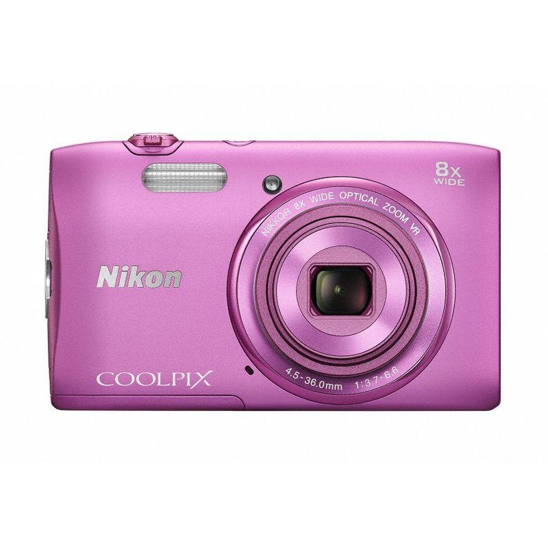 Nikon デジタルカメラ COOLPIX S3600 8倍ズーム 2005万画素 アザレア