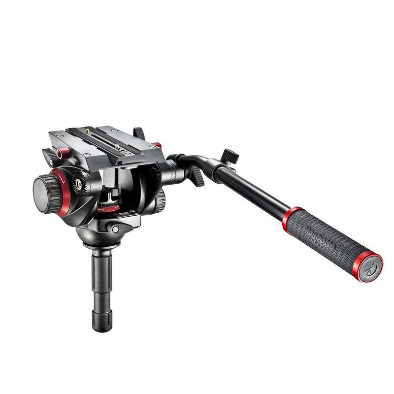 Manfrotto プロフルードビデオ雲台 75mm 504HD : スカーレット2021 