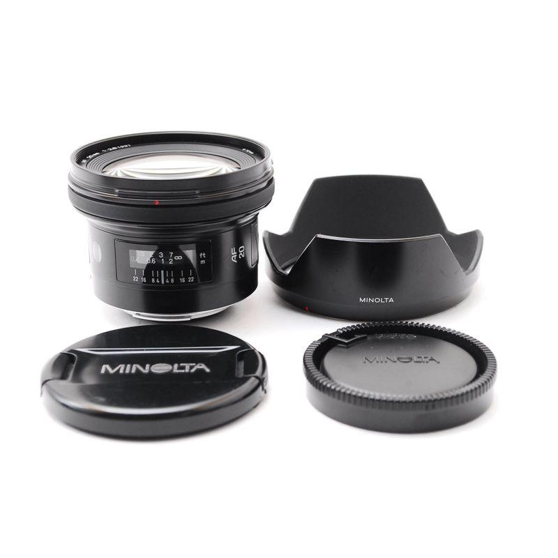 【値下げ】ミノルタ　AF20mm F2.8 美品 MINOLTA ミノルタ AF 20mm F2.8 NEW : スカーレット2021 - 通販