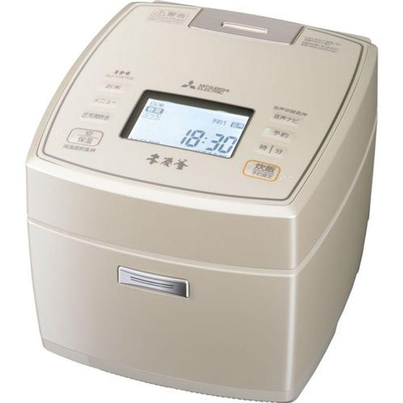 三菱 MITSUBISHI 炊飯器 NJ-VV108-W Amazon | 三菱電機 IHジャー炊飯器 備長炭炭炊釜 5.5合炊き ピュア