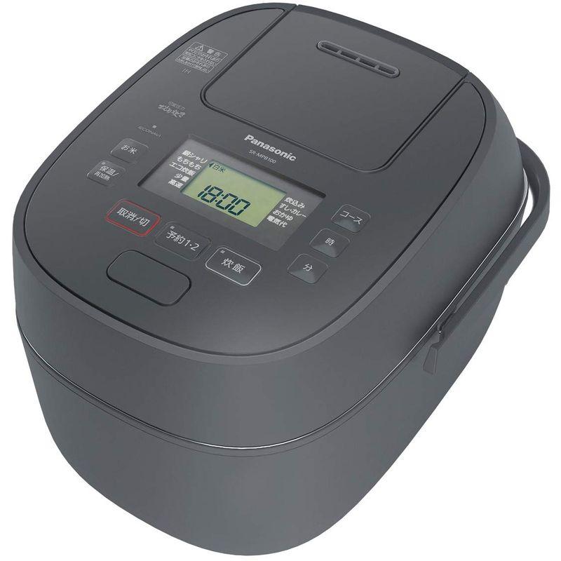 パナソニック 炊飯器 5.5合 可変圧力IH式 おどり炊き グレー SR-MPB100 