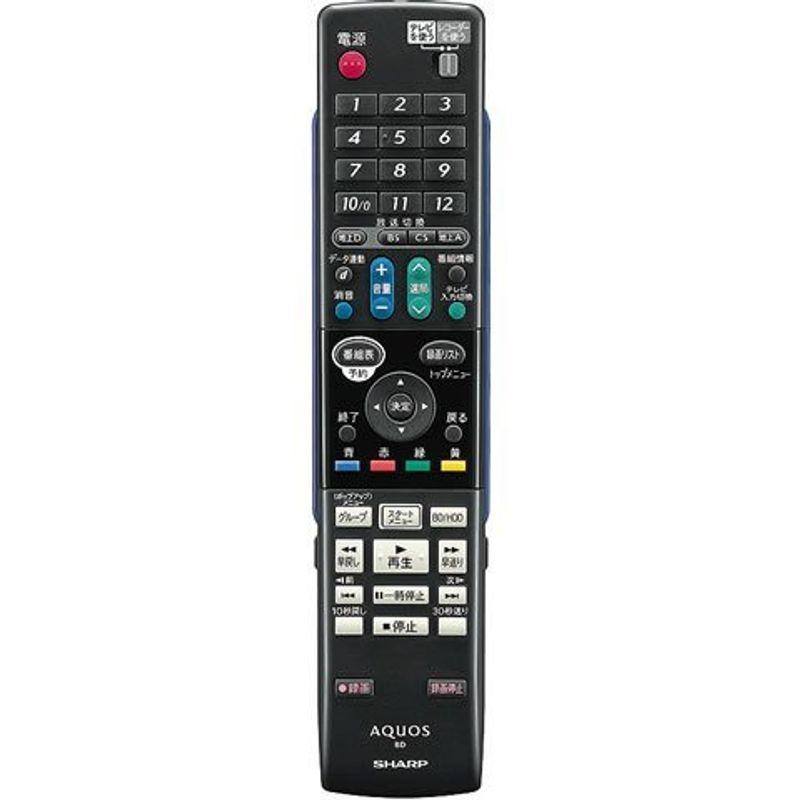 シャープ ブルーレイディスクレコーダー用純正リモコン 0046380212