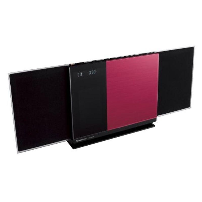 Panasonic コンパクトステレオシステム Bluetooth対応 レッド SC-HC38