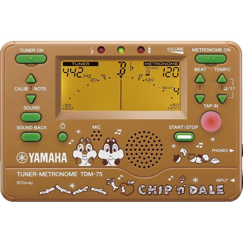 【極美品】YAMAHA チューナーメトロノーム TDM-75 チップとデール ヤマハ チューナーメトロノーム TDM-75DCD チップ&デール