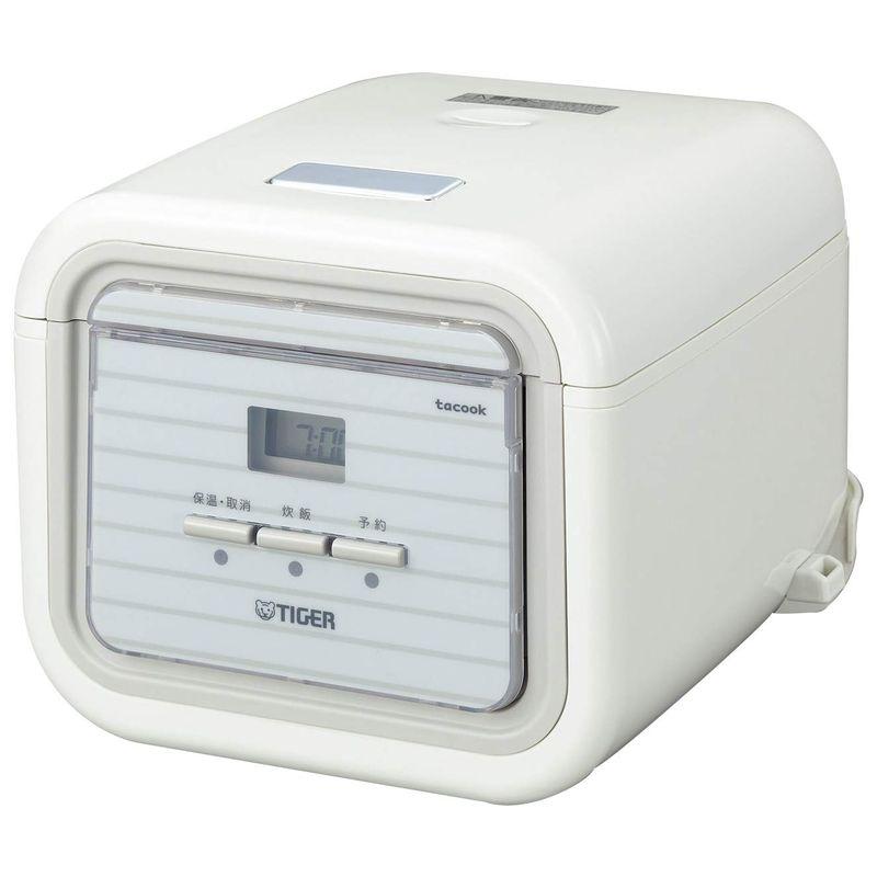 タイガー TIGER JAJ- A552 HA [マイコン炊飯ジャー 炊きたて tacook（タクック） 3合炊き 白] タイガー魔法瓶(TIGER) 炊飯器 3合 マイコン 一人暮らし用 レシピ付