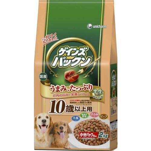 ゲインズパックン 半生タイプ 10歳からの愛犬用 ビーフ ささみ 緑黄色野菜 小魚入り 2kg ドッグフード セミモイスト 犬用 ペット ｊ Scb 通販 Yahoo ショッピング