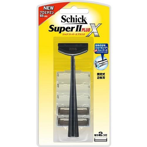 シック スーパーツープラスX ホルダー(替刃2コ付)2枚刃 男性用