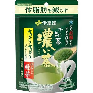 伊藤園 おーいお茶 濃い茶 さらさら 抹茶入り緑茶 袋 (40g) 機能性表示食品 茶