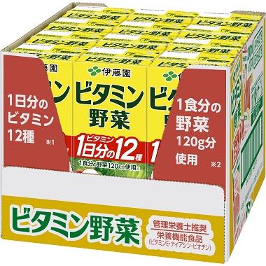伊藤園（ITO EN） 【※ scb 12本セット】 ビタミン野菜 紙パック (200ml