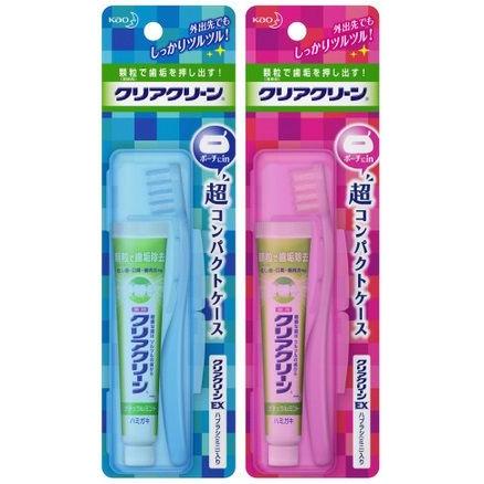 花王 クリアクリーン 携帯用 ハブラシセット (1セット) ケース入り
