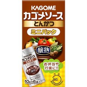【在庫処分】 賞味期限：2026年10月23日 カゴメ 醸熟ソース ミニパック とんかつ (10g×6袋) 調味料