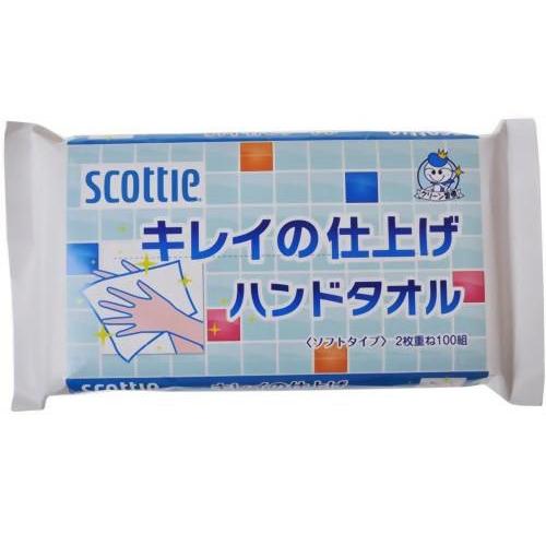 スコッティ キレイの仕上げ ハンドタオル 100組 ペーパータオル Scb 通販 Yahoo ショッピング