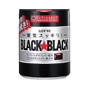 ロッテ ブラックブラック ワンプッシュボトルガム(140g) 粒タイプ 辛口