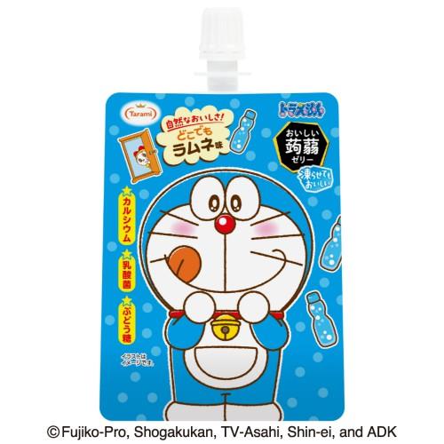 たらみ ドラえもん おいしい蒟蒻ゼリー ラムネ味 (130g) パウチ お子様