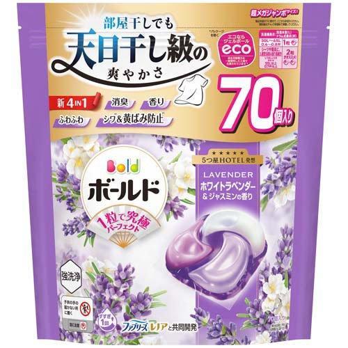 nk】 P＆G ボールド 洗濯洗剤 ジェルボール 4in1 心安らぐホワイト