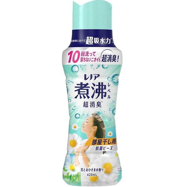 P＆G レノア 煮沸レベル 超消臭 抗菌ビーズ 部屋干し用 花とおひさまの香り 本体 420mL 柔軟剤と一緒に使って効果長続き : SCB ...