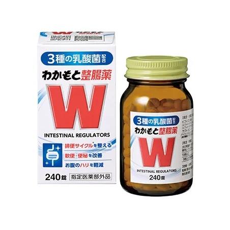 消毒液20本、中和錠240錠 指定医薬部外品】 【A】 わかもと整腸薬 （240錠） 乳酸菌3種配合の整