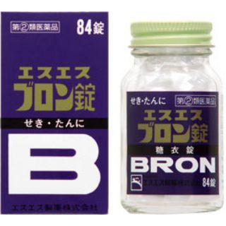 【指定第2類医薬品】 エスエス ブロン錠(84錠)　せき　たんに　糖衣錠　せき止め薬｜scbmitsuokun1972