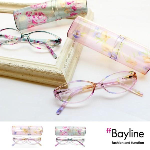 老眼鏡  Bayline リーディンググラス オーバルフレーム フラワー シニアグラス 女性  おしゃれ｜scefi