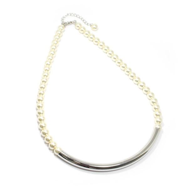【SALE】[SCLT-14992]パール ライン ショートネックレス / レディース ネックレス アクセサリー |  | 02