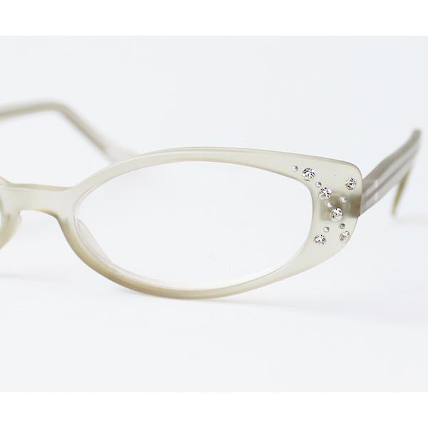 Baylineラインストーン付クリアカラーデザインオーバルフレームリーディンググラス クロコ調ソフトケース 老眼鏡 おしゃれ レディース プレゼント 母の日 敬老 |  | 10