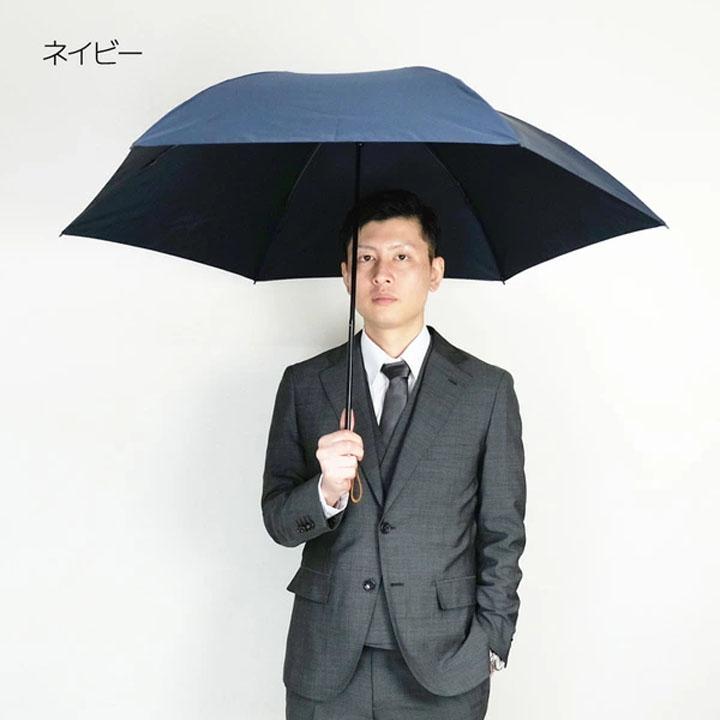 折りたたみ傘 紳士 雨傘 60cm 超強力 撥水 クイックアーチ 6本骨 ミニ