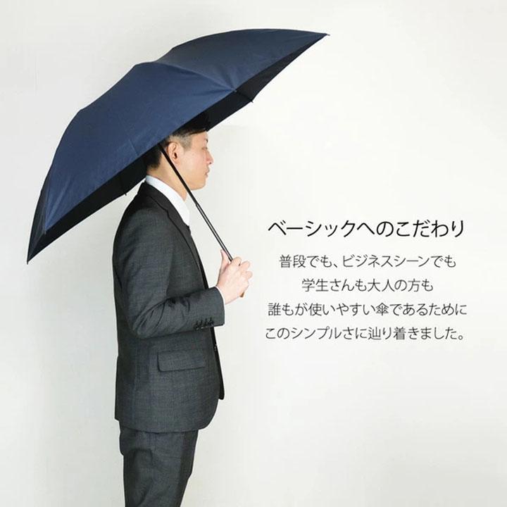 折りたたみ傘 紳士 雨傘 60cm 超強力 撥水 クイックアーチ 6本骨 ミニ