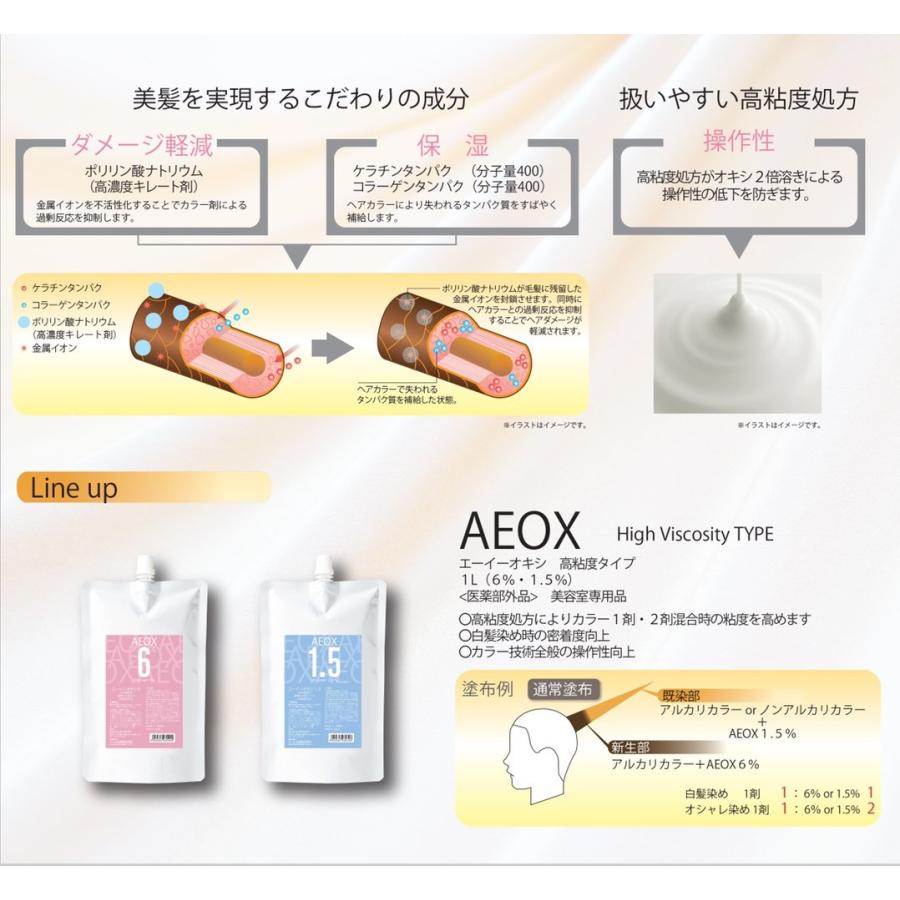 AE OX 1.5% エーイーオキシ（カラー剤2液）1000ml :AE2:Scenes Lani