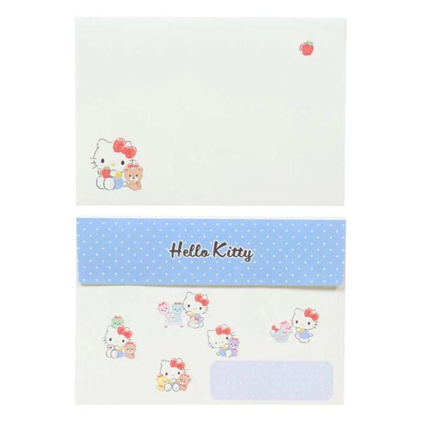 ハローキティ キャラクター形レターセット ダイカット 便箋 封筒 各2柄
