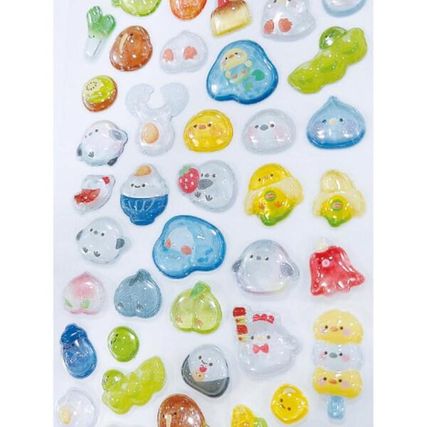 ボンボンドロップシール ぴよぴよボンボン ひよこ 鳥 トリ 立体 ラメ