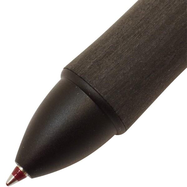 多機能筆記具 4+1 ウッド 木製グリップ 油性 4色ボールペン 0.7mm