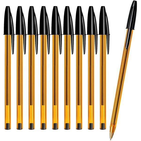 ビック(Bic) ボールペン 油性 オレンジ クリスタル オリジナル