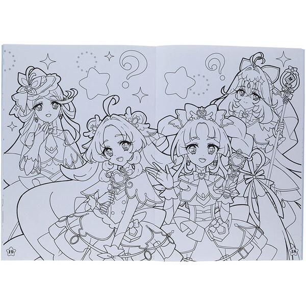 名探偵プリキュア! B5 ぬりえ A柄 32ページ 塗り絵 知育 TVアニメ