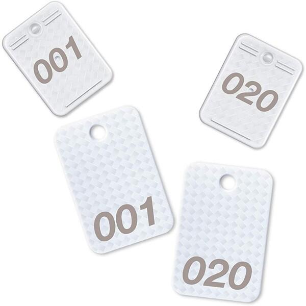 特価 オープン クロークチケット 番号札 1 番 メッシュ調 白 ホテル 旅館 手荷物 パーティー イベント 受付 02 メール便 送料無料