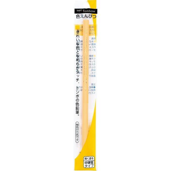 トンボ鉛筆 色鉛筆 単色 1500 うすだいだい 薄橙 パック包装 高発色 