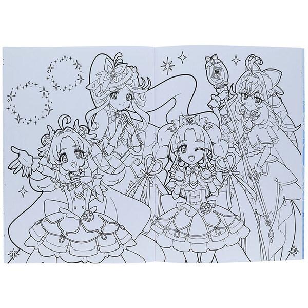 名探偵プリキュア! B5 ぬりえ B柄 32ページ 塗り絵 知育 TVアニメ