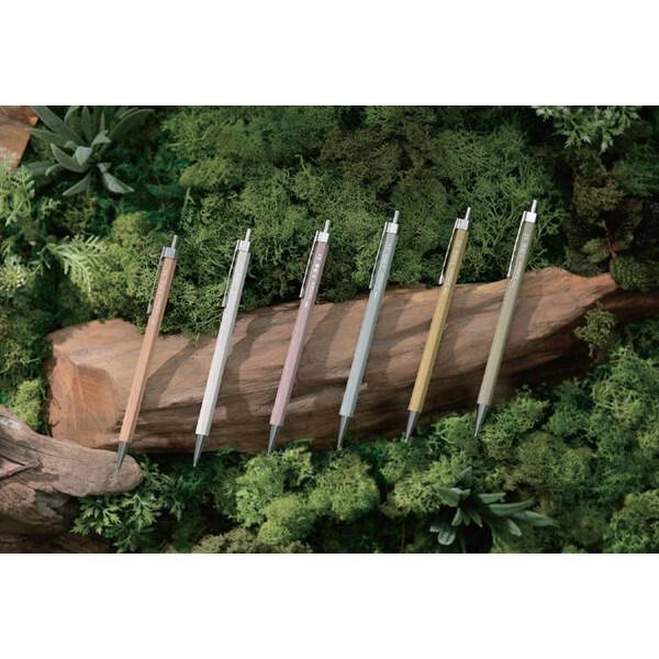 シャープペンシル 木物語 0.5mm ナチュラル 六角軸 森林認証 天然木