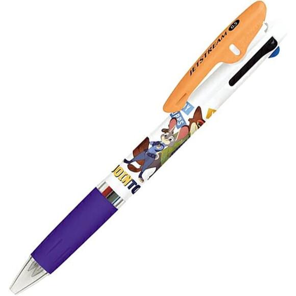 ディズニー ズートピア ジェットストリーム 3色ボールペン 0.5mm 黒/赤