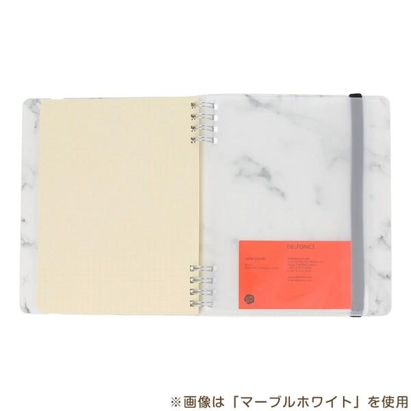 ロルバーン フレキシブル カバー L 全6色 5mm方眼メモ PPポケット付