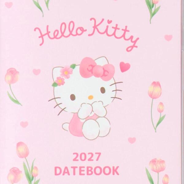 【新品未開封】サンリオ　ハローキティ　スケジュールBOOK 薔薇　レトロ 2027年版】 手帳 ハローキティ ポケット 1月始まり マンスリー 月間
