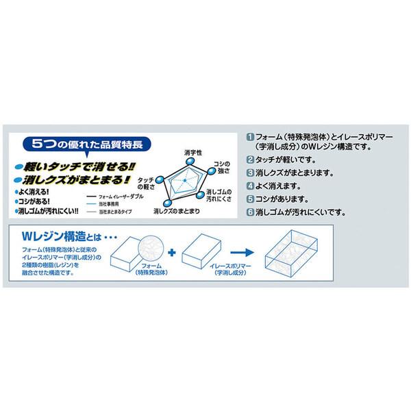 サクラクレパス フォームイレーザーダブル S RFW-S 学習 消しやすい [02] 〔合計1100円以上で購入可〕｜school-supply｜02