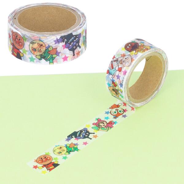 アンパンマンの文房具 スマイルプラス マスキングテープ 15mm幅 5m巻 目印 ラベル 日本製 サンスター文具 [02] 〔合計1100円以上で購入可〕 |  | 05