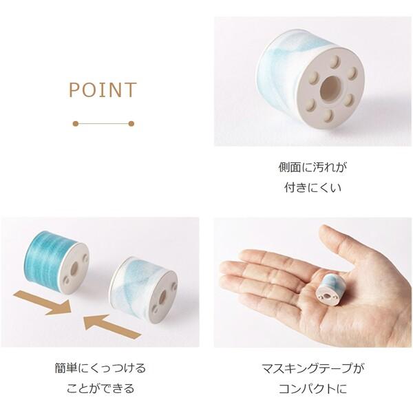 コクヨ Bobbin ボビンテープ 3個入り マスキングテープ 全4セット [02