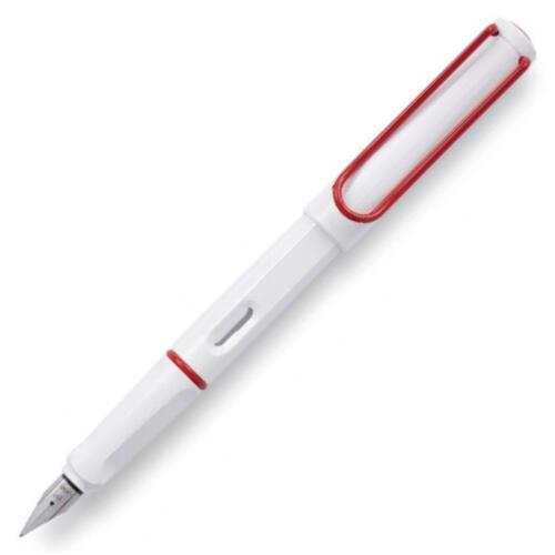 LAMY ラミー サファリ ホワイトレッドクリップ 万年筆 EF 特別モデル